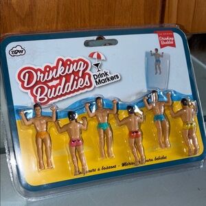NIB - THE ORIGINAL DRINKING BUDDIES DRINK MARKERS